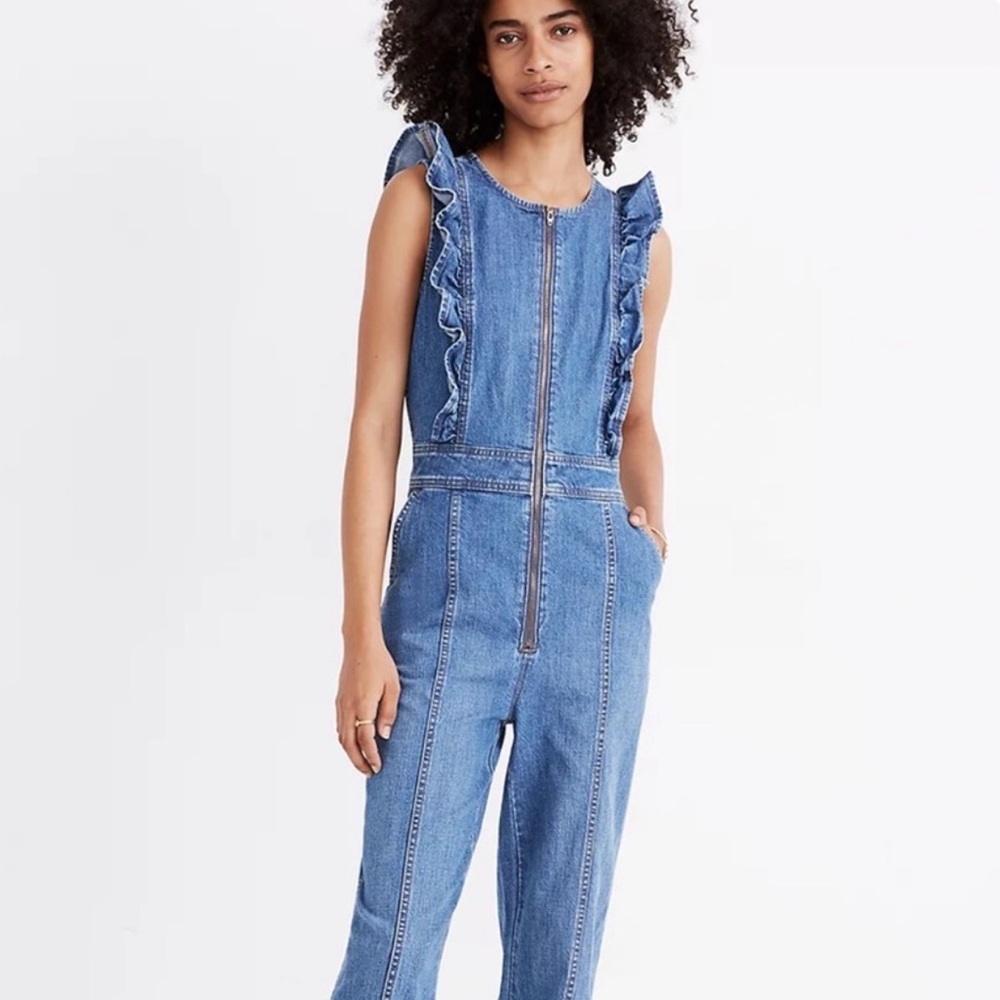 Women's Blue Denim Jumpsuit